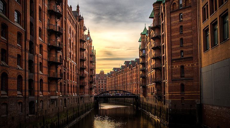Pristaniško mesto Hamburg. hamburg nemcija