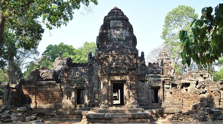 Verski kompleks Angkor Wat v Kambodži. kambodza tempelj