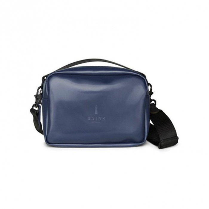 RAINS BOX BAG SHINY BLUE 1342