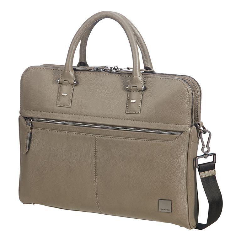 Usnjena poslovna torba Senzil Slim